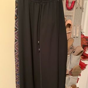 Black maxi skirt